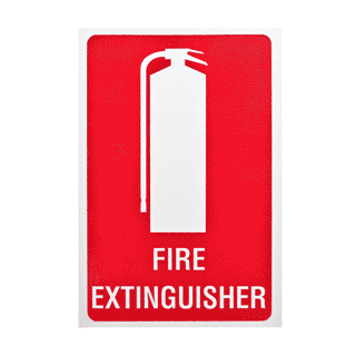 Portable Fire Extinguisher Location Sign