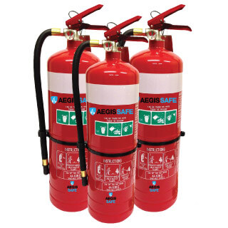 4.5kg Dry Chemical Powder Fire Extinguishers x 3
