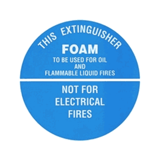 Foam Fire Extinguisher ID Sign