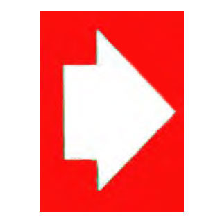 Directional Arrow Sign Red