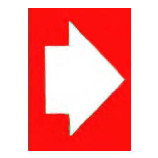 Directional Arrow Sign Red