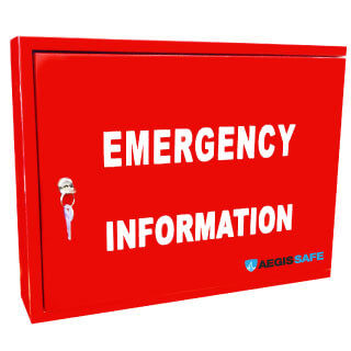 Emergency Information Cabinet with 003 Lock Fire Services Safety
