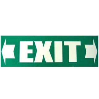 Exit Sign with Arrows