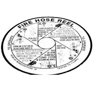 Fire Hose Reel Label Sticker