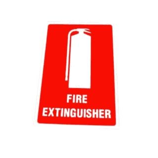 Portable Fire Extinguisher Location Sign L