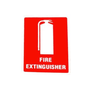 Portable Fire Extinguisher Location Sign Right Angle