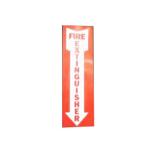 Portable Fire Extinguisher Sign Arrow